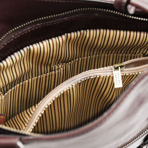 Patty - Leather convertible backpack shoulderbag